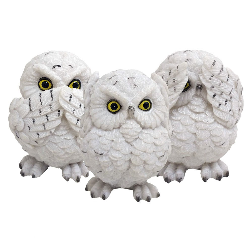 Nemesis Now - Three Wise Owls (set of 3) Dekorative Figuren - Mehrfarben
